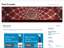 Tablet Screenshot of pixelcrusader.wordpress.com