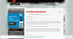 Desktop Screenshot of edgygeek.wordpress.com