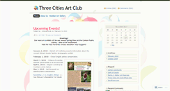 Desktop Screenshot of 3citiesartclub.wordpress.com