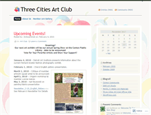 Tablet Screenshot of 3citiesartclub.wordpress.com