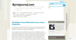 Desktop Screenshot of byrnejournal.wordpress.com