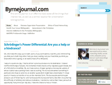 Tablet Screenshot of byrnejournal.wordpress.com