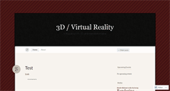 Desktop Screenshot of 3dvr.wordpress.com