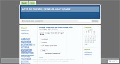 Desktop Screenshot of epimeliahautdoubs.wordpress.com