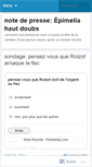 Mobile Screenshot of epimeliahautdoubs.wordpress.com