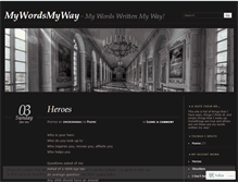 Tablet Screenshot of mywaymywords.wordpress.com
