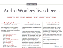 Tablet Screenshot of andrewoolery.wordpress.com