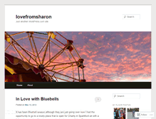 Tablet Screenshot of lovefromsharon.wordpress.com