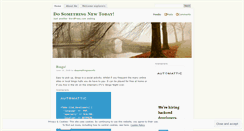 Desktop Screenshot of dosomethingnewinfo.wordpress.com