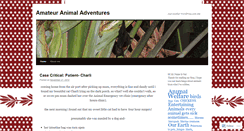 Desktop Screenshot of amateuranimaladventures.wordpress.com