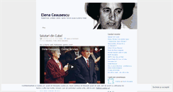 Desktop Screenshot of elenaceausescu.wordpress.com