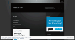 Desktop Screenshot of fightingthefight.wordpress.com