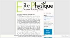 Desktop Screenshot of elitephysique.wordpress.com