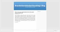 Desktop Screenshot of brandonbondsbodachiousblog.wordpress.com