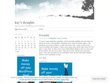 Tablet Screenshot of kaybeach.wordpress.com