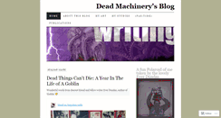 Desktop Screenshot of deadmachinery.wordpress.com