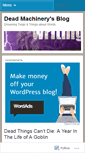 Mobile Screenshot of deadmachinery.wordpress.com