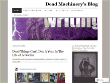 Tablet Screenshot of deadmachinery.wordpress.com