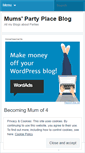 Mobile Screenshot of mumspartyplace.wordpress.com