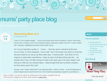 Tablet Screenshot of mumspartyplace.wordpress.com