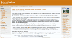 Desktop Screenshot of eclectissimo.wordpress.com