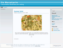 Tablet Screenshot of inbucatarie.wordpress.com