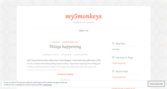 Desktop Screenshot of my5monkeys.wordpress.com