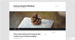 Desktop Screenshot of chineseenglishwedding.wordpress.com