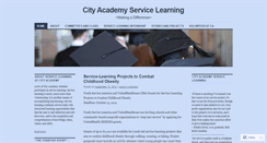 Desktop Screenshot of cityacademyservicelearning.wordpress.com