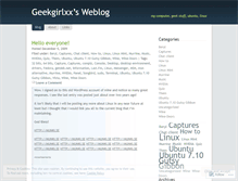 Tablet Screenshot of geekgirlxx.wordpress.com