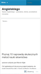 Mobile Screenshot of angielskiego.wordpress.com