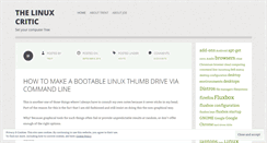 Desktop Screenshot of linuxcritic.wordpress.com