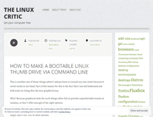 Tablet Screenshot of linuxcritic.wordpress.com