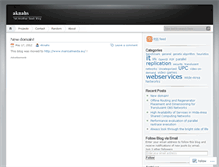 Tablet Screenshot of aknahs.wordpress.com
