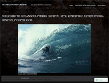 Tablet Screenshot of oceansculptures.wordpress.com