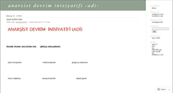 Desktop Screenshot of anarsistdevrim.wordpress.com