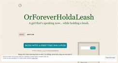 Desktop Screenshot of orforeverholdaleash.wordpress.com