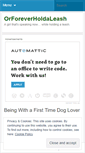 Mobile Screenshot of orforeverholdaleash.wordpress.com