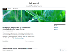 Tablet Screenshot of iskaashi.wordpress.com
