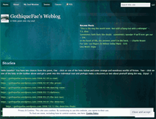 Tablet Screenshot of gothiquefae.wordpress.com