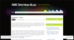 Desktop Screenshot of nibsspectrum.wordpress.com