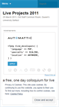 Mobile Screenshot of liveprojects2011.wordpress.com