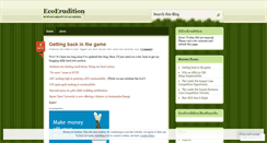 Desktop Screenshot of ecoerudition.wordpress.com