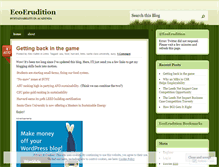 Tablet Screenshot of ecoerudition.wordpress.com