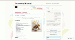 Desktop Screenshot of annabelkarmel.wordpress.com