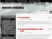 Tablet Screenshot of derechoavenezuela.wordpress.com