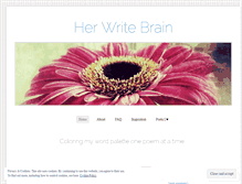 Tablet Screenshot of herwritebrain.wordpress.com