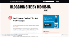 Desktop Screenshot of mohisha.wordpress.com