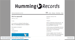 Desktop Screenshot of hummingrecords.wordpress.com