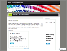 Tablet Screenshot of ben10sumoslammercards.wordpress.com